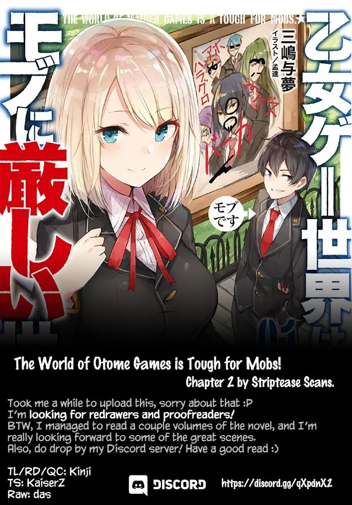 The World Of Otome Games Is Tough For Mobs - Chapter 2 Page 1