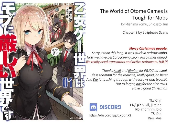 The World Of Otome Games Is Tough For Mobs - Chapter 3 Page 1