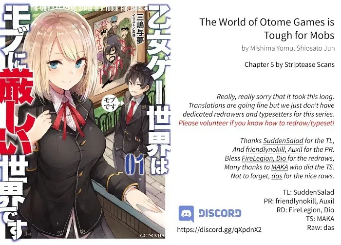 The World Of Otome Games Is Tough For Mobs - Chapter 5 Page 1