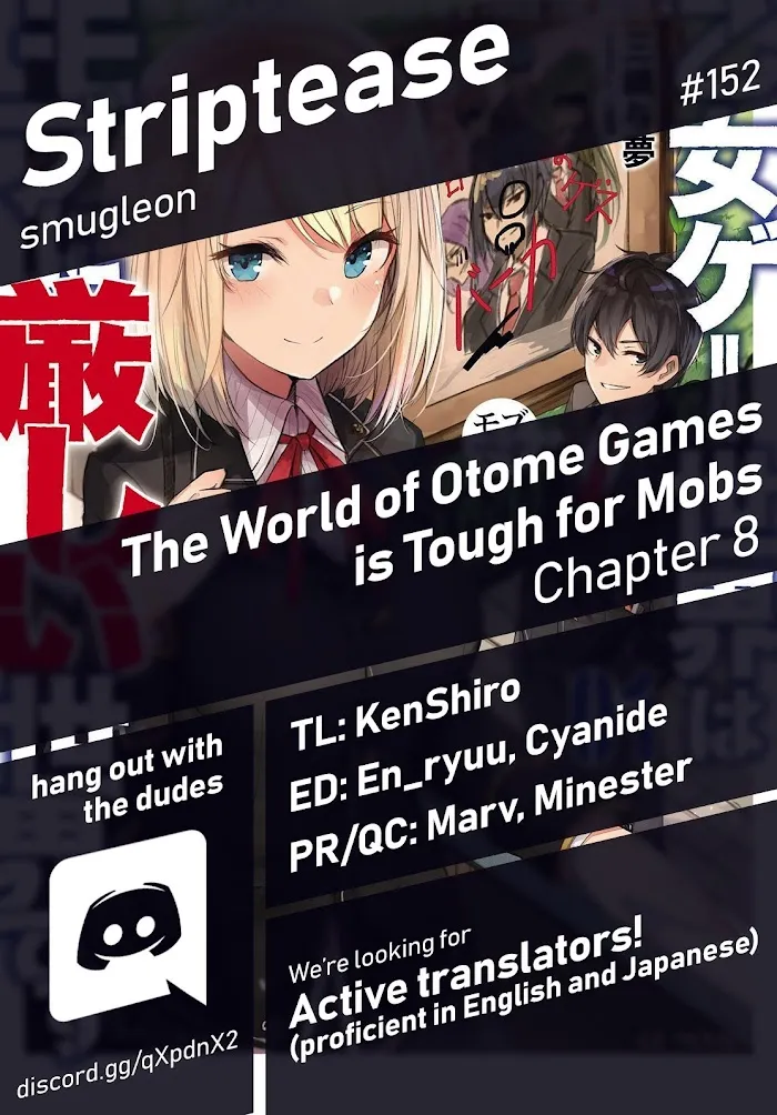 The World Of Otome Games Is Tough For Mobs - Chapter 8 Page 1