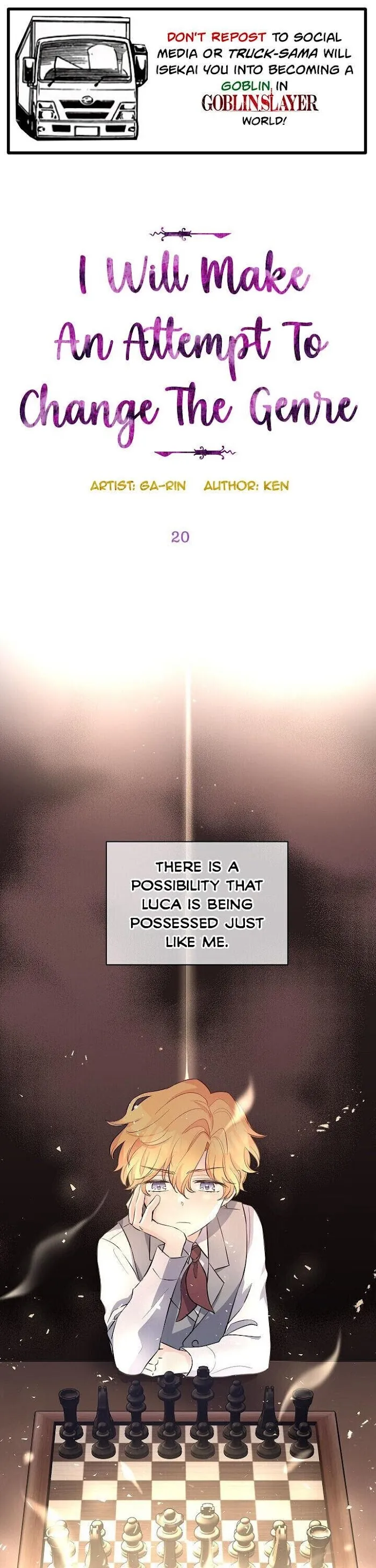 I Will Change The Genre - Chapter 20 Page 1