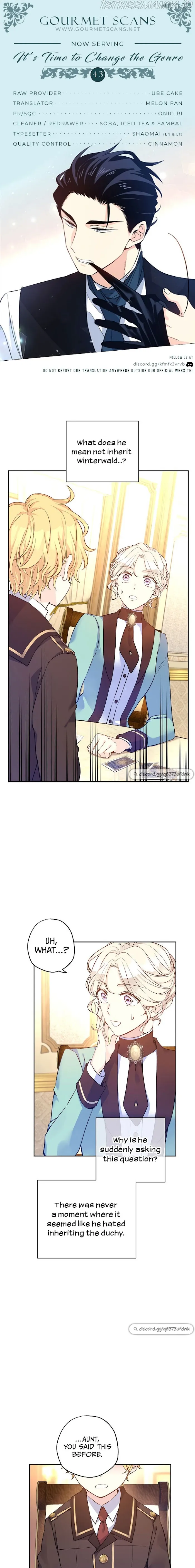 I Will Change The Genre - Chapter 43 Page 1