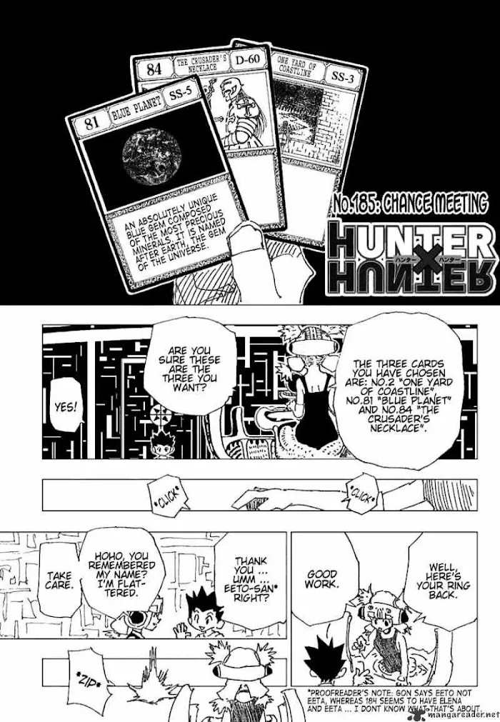 Hunter X Hunter - Chapter 185 Page 3