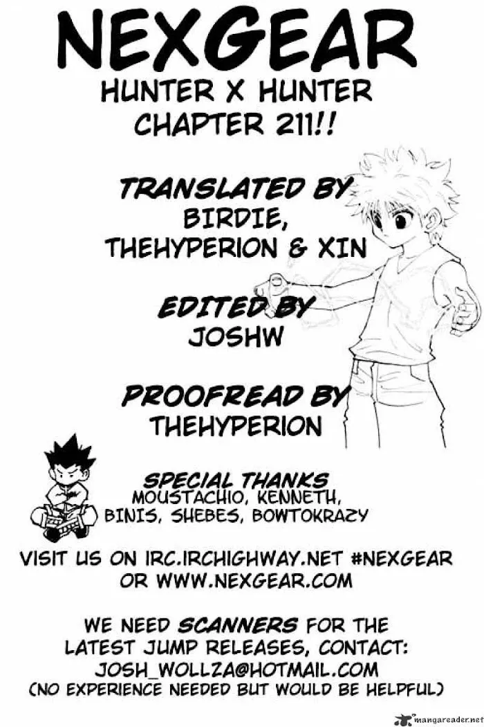 Hunter X Hunter - Chapter 211 Page 1