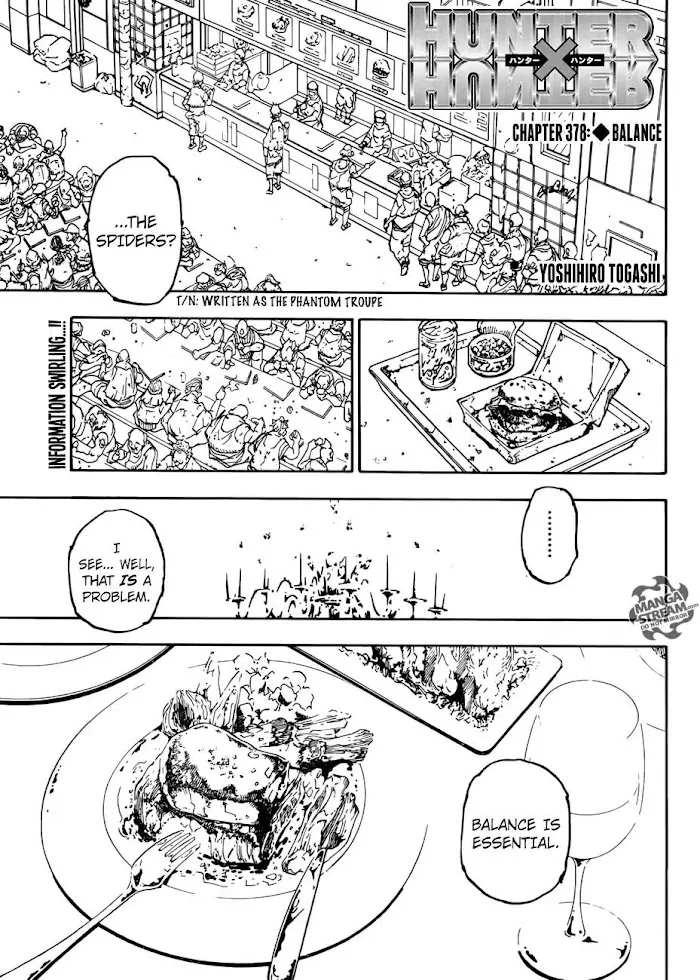 Hunter X Hunter - Chapter 378 Page 1