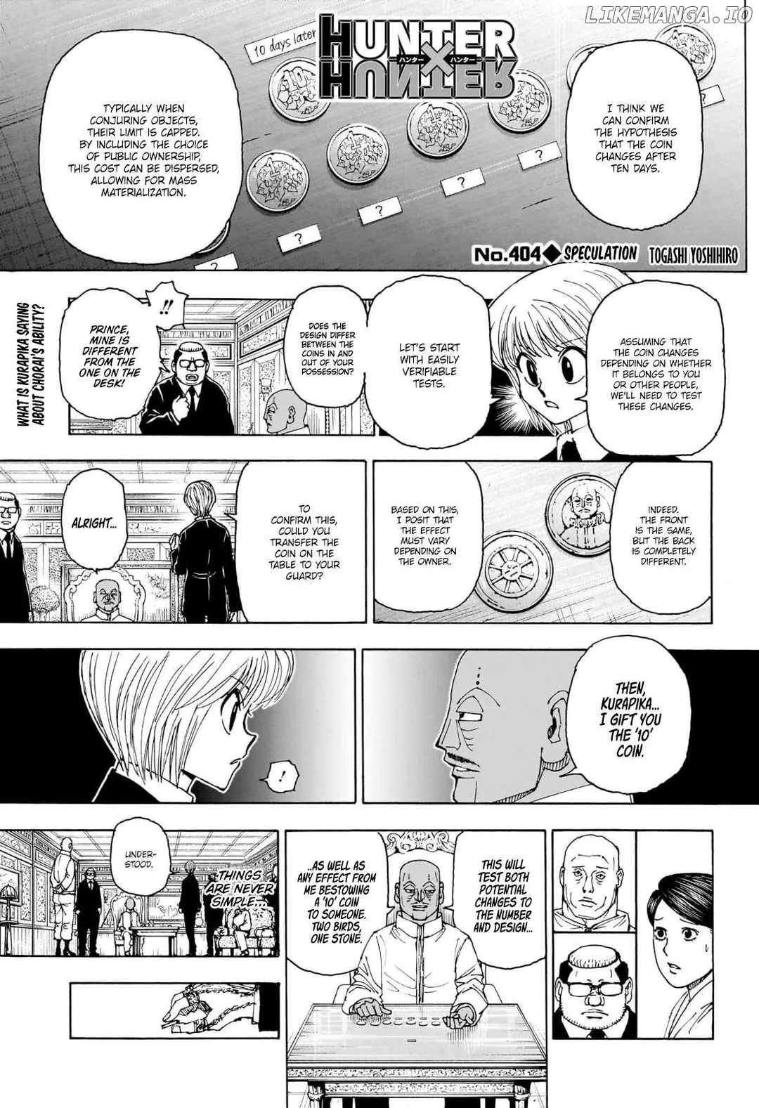 Hunter X Hunter - Chapter 404 Page 1