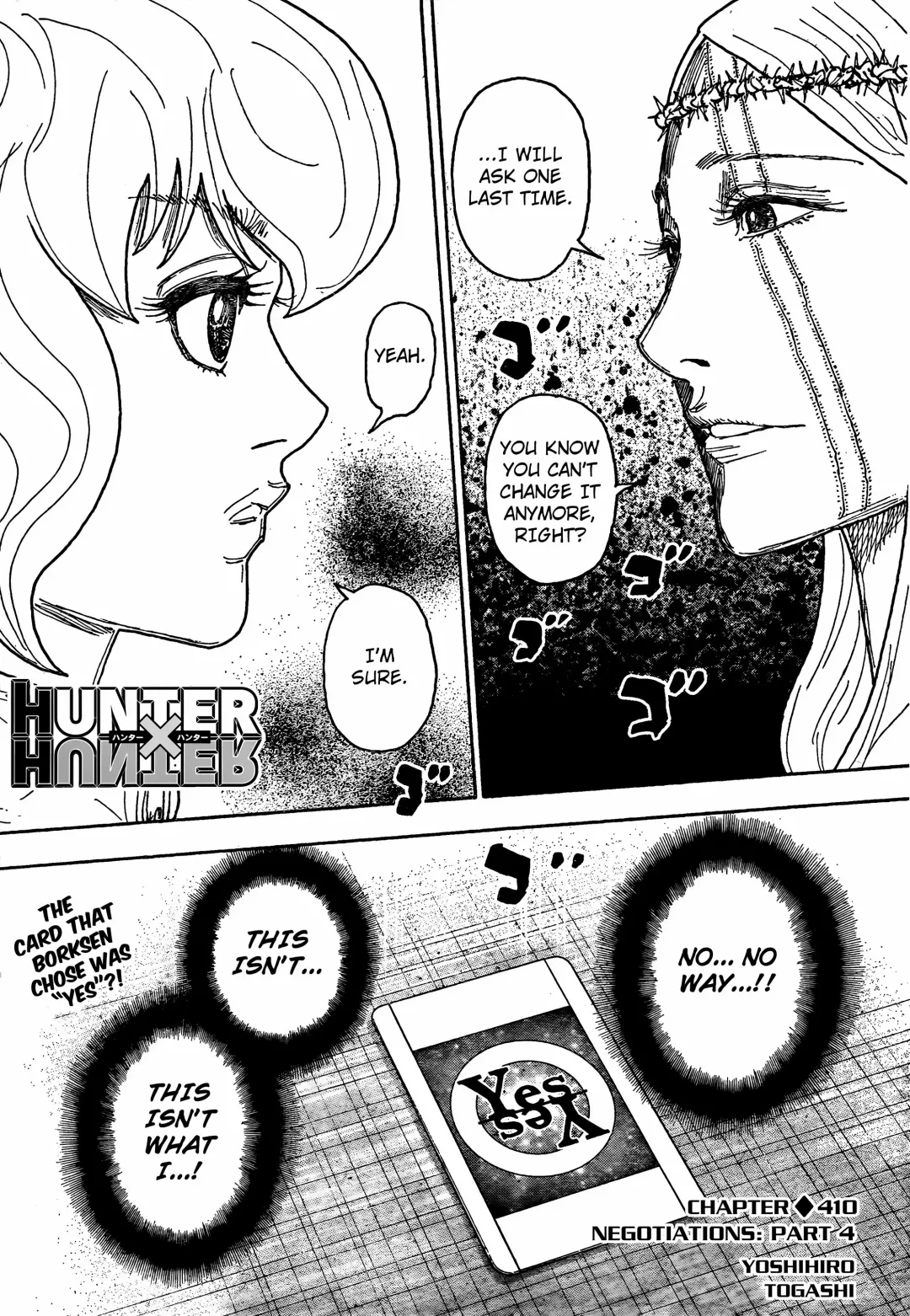 Hunter X Hunter - Chapter 410 Page 1