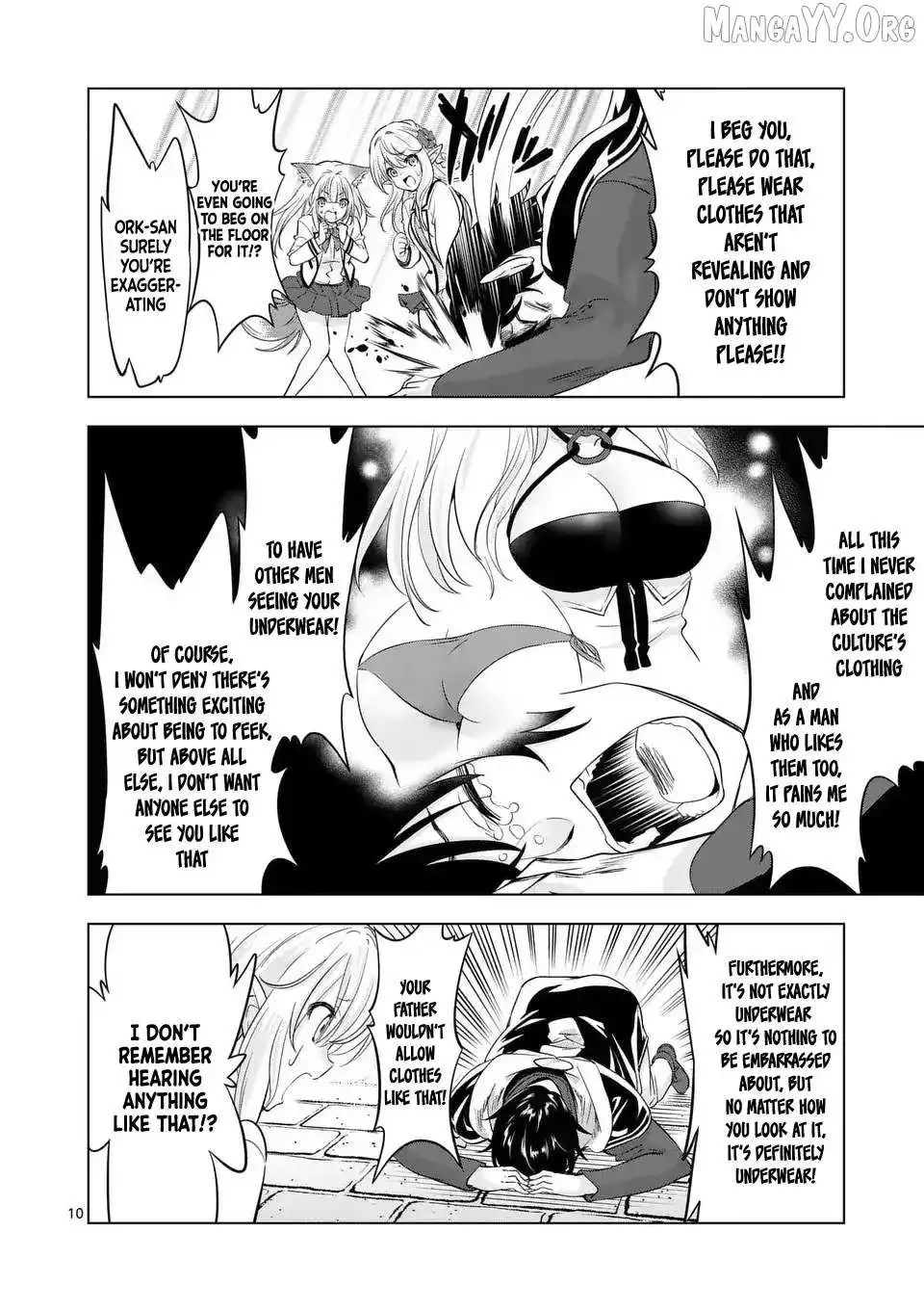 Shijou Saikyou Orc-San No Tanoshii Tanetsuke Harem Zukuri - Chapter 113.1 Page 9