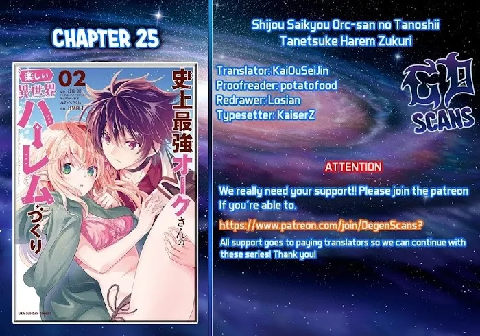 Shijou Saikyou Orc-San No Tanoshii Tanetsuke Harem Zukuri - Chapter 25 Page 1