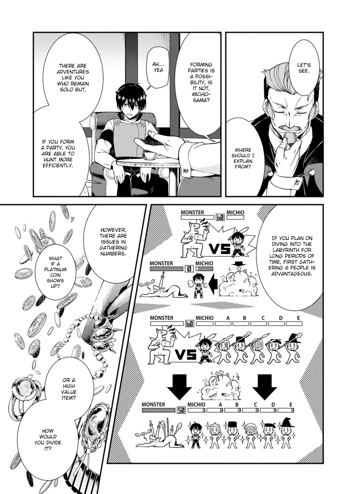 Isekai Meikyuu de Harem wo - Chapter 3.2 Page 4