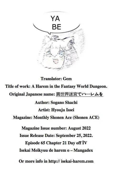 Isekai Meikyuu de Harem wo - Chapter 65 Page 1